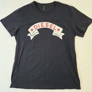 Women's T-Shirt Diesel Brand Original XL Black Short Sleeve Shirt - Picture 1 of 7