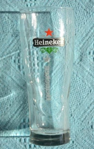 HEINEKEN BEER/Lager GLASS. 1 Only. As New. 0.25L Long Indent Style. GR8 4 BAR - Picture 1 of 1