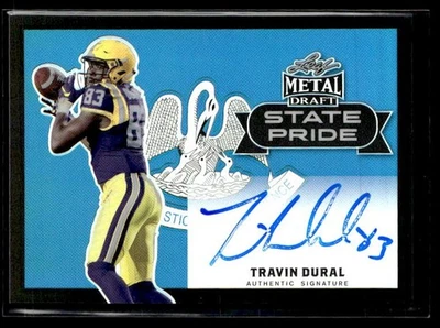 L59,297 - 2017 Leaf Metal State Pride Prismatic Black #SPTD1 Travin Dural /10 - Image 1 of 2