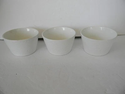 NUEVO Juego de (3) cuencos de cereal Temp-tations Woodland de 18 oz BLANCO Foto 1 de 4