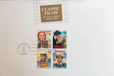 Lot of 4 stamp sheets and 1 FDC, Classic Films & Comics, Disney, Star Wars - Image 1 of 4