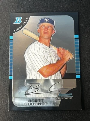 Bowman Draft Picks & Prospects 2005 #BDP85 Brett Gardner cromado Foto 1 de 2