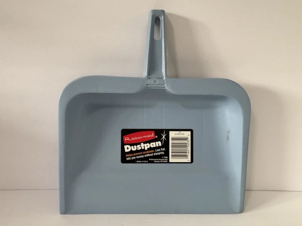 Винтажный Slate синий Rubbermaid пыли кастрюля 1990 пластиковый VGUC сделано в США - Изображение 1 из 4