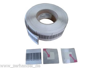 5 Rollen = 5000 St. RF 8,2MHz Klebeetiketten 4x4 barcode Warensicherung RF Label - Bild 1 von 2
