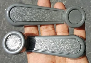 NEW PAIR Window Crank Lever Handle GRAY FOR Toyota Tacoma, T100, Pickup, Corolla - Picture 1 of 8