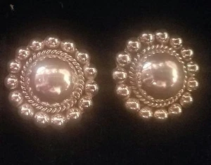 Sterling silver clip-on earrings - Picture 1 of 4