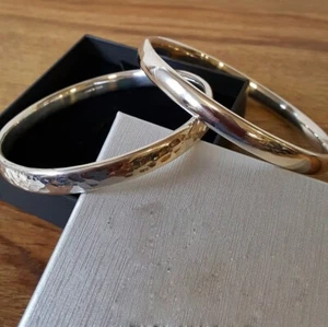 Bracciale Unisex Argento Massiccio Pesante Spessore 8x2,5mm Punzonato Brillante Grosso Argento - Foto 1 di 7