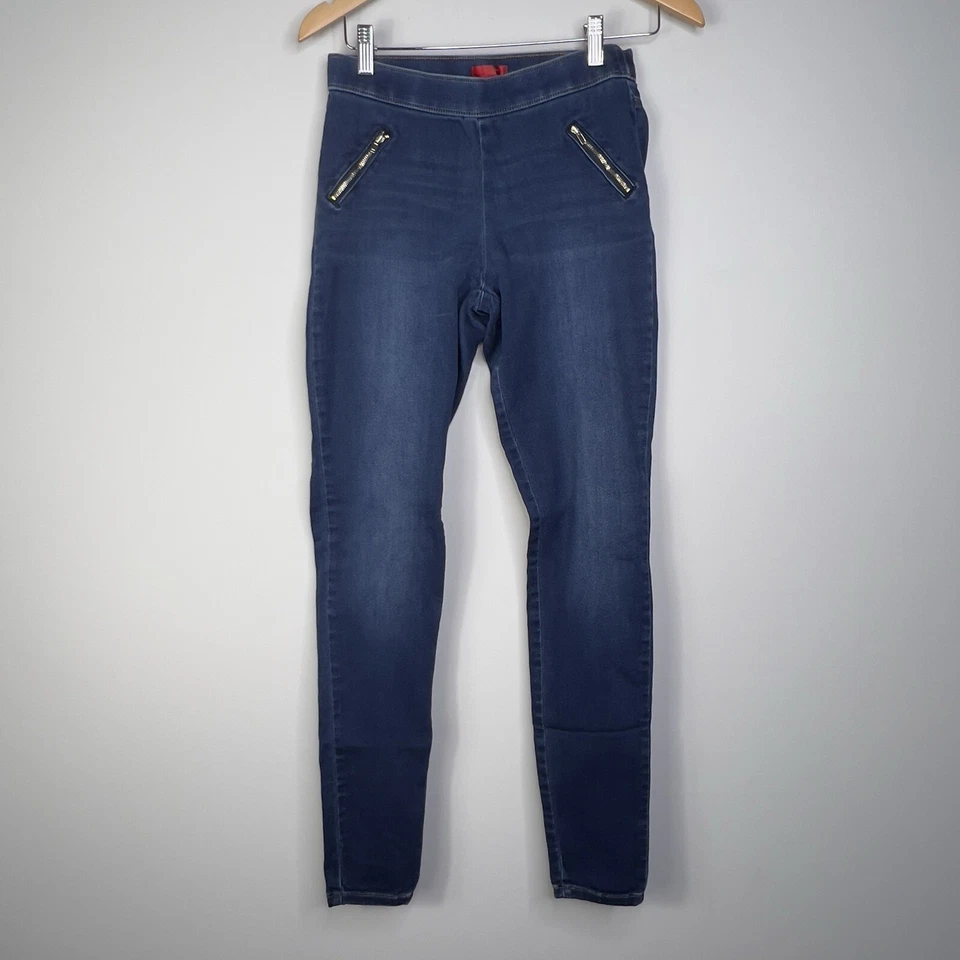 Jennifer Lopez JLO Mujer Talla 4L Tiro Medio Elastizado Pull On Jeggings Bolsillos con Cremallera Foto 1 de 4