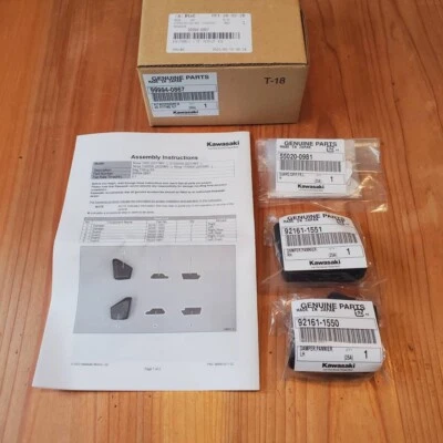 KAWASAKI Genuine 2017-24 Ninja 1000 1000SX Saddlebag Fittting Kit 99994-0867 NEW - Изображение 1 из 4