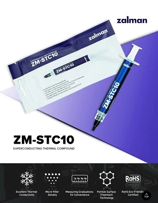 (RoHS) NEW Zalman ZM-STC10/Thermal Compound/CPU Cooling/Best cooling performance - Image 1 of 4