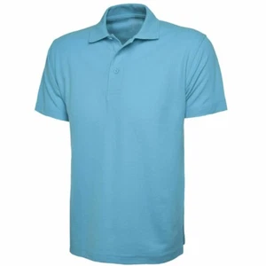 Girls Sky Blue Polo T-Shirt Regular Fit School Uniform - Picture 1 of 1