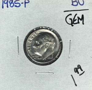 1985-P moneda de diez centavos Roosevelt ~ bu/gem ~ hermosa moneda~ - Imagen 1 de 2