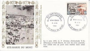 Enveloppe Philatélique 1984 Sainte Marie du Mont - Imagen 1 de 2