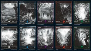 Innistrad: Midnight Hunt Full Art Land set (1 each of 10) MTG Magic - Picture 1 of 1