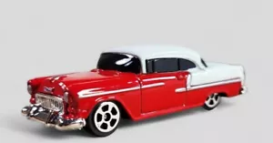 1955 CHEVROLET BEL AIR Diorama Collectible DieCast Model Car 1:64 Red LOOSE - Picture 1 of 9