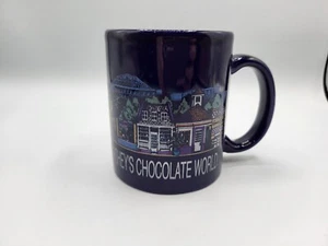 Hershey's Chocolate World Souvenir 10 oz Coffee Mug Cobalt Blue Hershey PA - Picture 1 of 4
