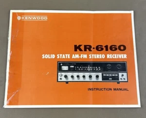 Kenwood KR-6160 Stereo Receiver Instruction Manual D-324 - Picture 1 of 3