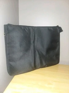 Debossed Zipper Top Nylon Laptop Sleeve Gray/Black, Fits up to 15.5" laptops! - Photo 1/3
