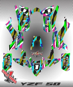 Graphics Kit for Yamaha YFZ 50 YFZ50 ATV SEMI CUSTOM GRAPHICS KIT DEKO - Picture 1 of 1