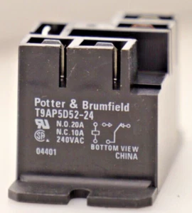 Potter & Brumfield T9AP5D52-24 Allzweckrelais 24 VDC Spule 20 AMP 240 VAC - Bild 1 von 7