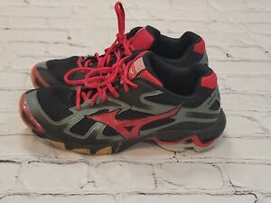 Mizuno Womens Wave Bolt 5 Volleyball Shoes Size 9 Black Red 