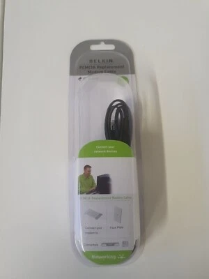 BELKIN PCMCIA REPLACEMENT MODEM CABLE 1.8M NEW - Image 1 of 2