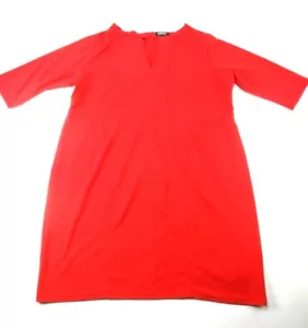 Spirited Randolph Duke Damen Kleid rot Übergröße 3X V-Ausschnitt 3/4 Arm Stretch - Bild 1 von 8