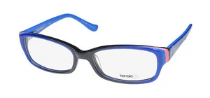 NEW KENSIE TROPICAL GLASSES CAT EYE BLUE CHILDRENS-GIRLS 48-15-125 PLASTIC BL - Picture 1 of 8
