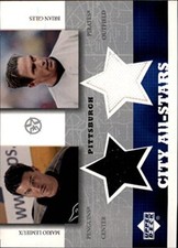 2002-03 UD SuperStars City All-Stars Dual Jersey #MLBG Mario Lemieux Brian Giles
