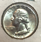 1948 S Washington Quarter Dollar United States silver coin 25c see pics