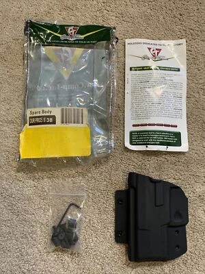 NEW Comp-Tac MTAC Kydex WALTHER PPS Spare Holster Body Shell BLACK LEFT - Image 1 of 4