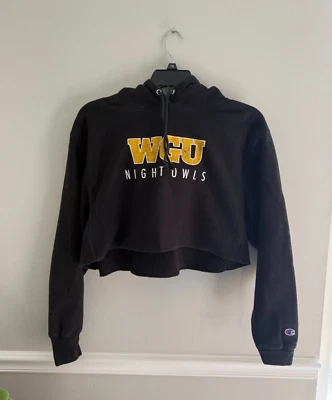 Champion 女式连帽卫衣,尺寸 L - 黑色 — 第 1/3 张图片