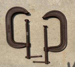 Pair Of Vintage #1460-6” Adjustable C - Clamps - Picture 1 of 4