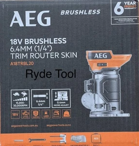 AEG 18V Brushless Trim Router, A18TRBL20. AU Stock. - Picture 1 of 2