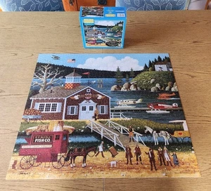 Charles Wysocki Americana "Vögel einer Feder" 2004 Hasbro MB Puzzle 1000 Teile - Bild 1 von 10