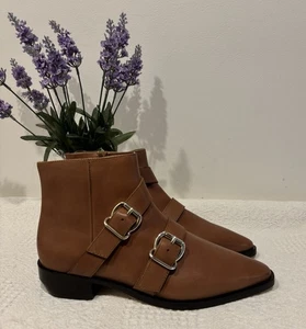 COUNTRY ROAD Tan ankle boots - AS NEW condition- Never worn 39 ( 8 )- Candice - Picture 1 of 13