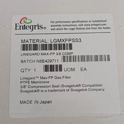 1PC Brand New Entegris LGMXFPSS3 Filter - Image 1 of 3