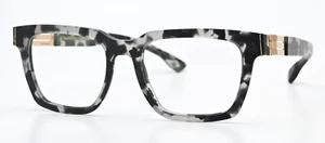 IC! BERLIN Brille Geoffrey Ecocloud Matt Viereck Gold Leicht Acetat Massiv M - Picture 1 of 8
