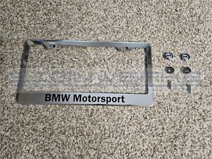 BMW Motorsport Stainless Steel License Plate Frame