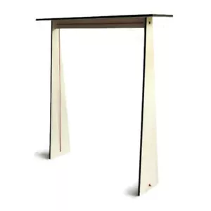 Slim Laser Cut Wood Console Table - Unique Skinny Design for Behind Sofa - Picture 1 of 10