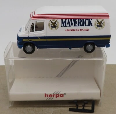 Herpa Ho 1/87 Furgone Van Mercedes-benz MB 207 D Maverick American Blend 041805 - Immagine 1 di 4