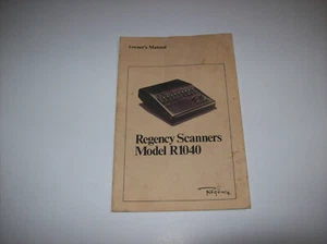 Regency Scanner Modell R1040 Original Bedienungsanleitung, (x) - Bild 1 von 3