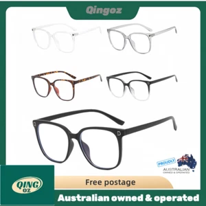 Mens Women Anti Blue Light Blocking Computer Gaming Anti Eyestrain Large Glasses - Picture 1 of 25