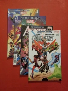 MARVEL COMICS - FREE COMIC BOOK DAY - 4 DIFFERENT COMIC BOOK LOT #1 - Picture 1 of 9