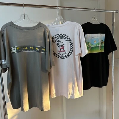 Skater TShirt Lot of 3 - Rusty, Vans Disney, Kyle Walker M/L/XL Wear 1 Gift 2 - Image 1 of 4