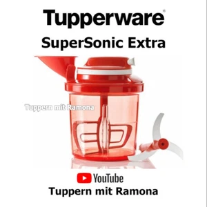 Tupperware D252 Super Sonic Extra rot neu/OVP Küchenmaschine stromlos Häcksler - Bild 1 von 1