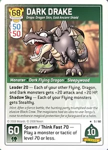 🍁 Maplestory TCG DARK DRAKE Rare 5/60 Set 2 OMG Bosses Near Mint NM - Picture 1 of 3