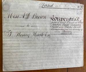 2 doc. -Indenture, 1879, Blue Anchor Lane, Tranton Rd, Bermondsey, £6,650 - Picture 1 of 24