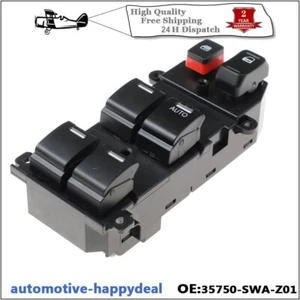 Power Master Interruttore Controllo Finestra per Honda CR-V 2007-2010 35750-SWA-Z01 - Foto 1 di 7