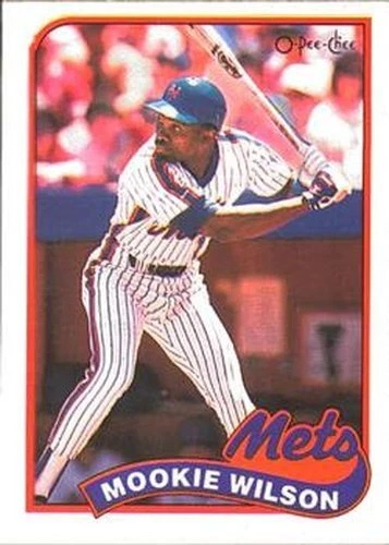 #144 Mookie Wilson - New York Mets - 1989 O-Pee-Chee Baseball - Image 1 of 1